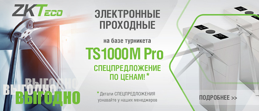 Электронные проходные на базе TS1000M Pro